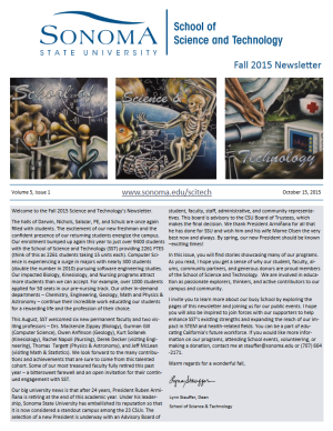 Fall 2015 newsletter cover