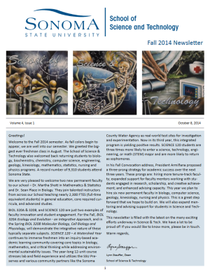 Fall 2014 newsletter cover